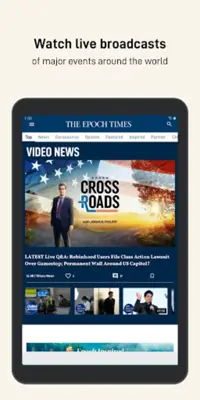 The Epoch Times Breaking News android App screenshot 1